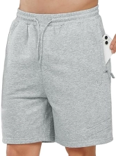 NORTHYARD Men's Cotton Athletic Running Shorts with Zipper Pockets - 7" Workout Gym Shorts