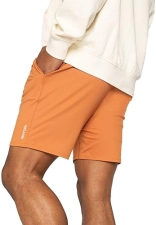 YOGA CROW Swerve Yoga Training Shorts - 7" Inseam for Workout, Gym, Running - Non-Restrictive Inner Liner