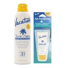 SPF 30 Sunscreen Spray & Air Freshener Bundle, Water-Resistant, Lightweight, Vegan, 6 fl. oz.
