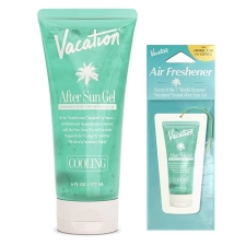 Vacation After Sun Gel & Air Freshener Bundle - Aloe Vera Sunburn Relief, Hydrating, Cooling - 6 fl. oz.