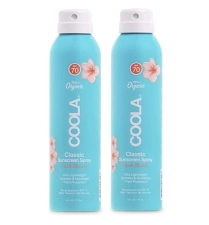 COOLA Organic Sunscreen SPF 70 Spray for Daily Protection, Vegan & Gluten-Free, Peach Blossom