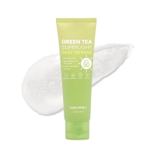 TONYMOLY Green Tea Korean Sunscreen SPF 50 Travel Size - Non-Greasy Daily UV Protection 50ml
