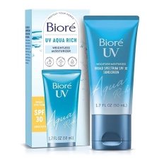 BIORE UV AQUA RICH SPF 30 PA+++ DAILY MOISTURIZER SUNSCREEN FOR SENSITIVE SKIN, OIL-FREE, VEGAN, DERMATOLOGIST TESTED - 1.7 OZ