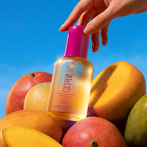 COCO & EVE SPF20 TANNING ACCELERATOR BODY OIL - SUN PROTECTION, MOISTURIZING BRONZING ENHANCER (5.07 FL OZ)