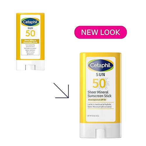GALDERMA CETAPHIL SHEER MINERAL SUNSCREEN STICK SPF 50 FOR FACE & BODY, 0.5OZ