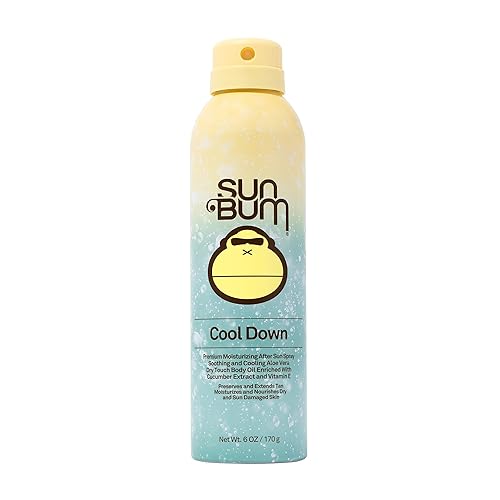 SUN BUM ALOE VERA SPRAY - VEGAN AFTER SUN CARE FOR SOOTHING SUNBURN - 6 OZ