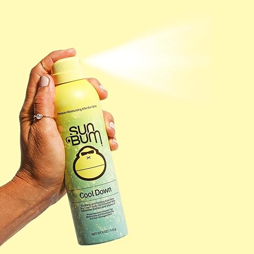 SUN BUM ALOE VERA SPRAY - VEGAN AFTER SUN CARE FOR SOOTHING SUNBURN - 6 OZ