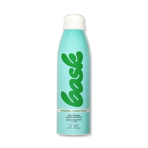 BASK SUNCARE SPF 30 MINERAL SUNSCREEN SPRAY - REEF SAFE, FRAGRANCE-FREE, BROAD SPECTRUM PROTECTION - 5.5 OZ