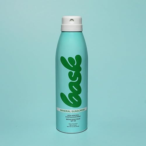 BASK SUNCARE SPF 30 MINERAL SUNSCREEN SPRAY - REEF SAFE, FRAGRANCE-FREE, BROAD SPECTRUM PROTECTION - 5.5 OZ