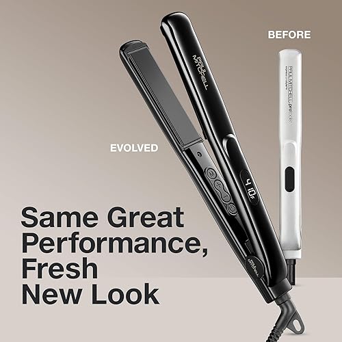 JOHN PAUL MITCHELL 1" CERAMIC FLAT IRON: ADJUSTABLE HEAT FOR STRAIGHTENING & CURLING