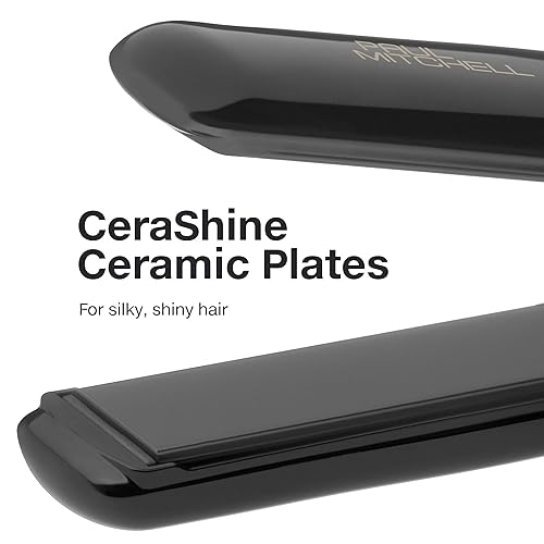 JOHN PAUL MITCHELL 1" CERAMIC FLAT IRON: ADJUSTABLE HEAT FOR STRAIGHTENING & CURLING