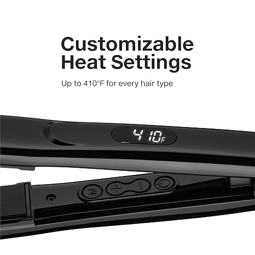 JOHN PAUL MITCHELL 1" CERAMIC FLAT IRON: ADJUSTABLE HEAT FOR STRAIGHTENING & CURLING