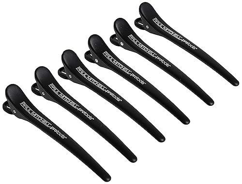 JOHN PAUL MITCHELL PRO TOOLS SECTIONING CLIPS SET OF 6 - SLIP-FREE DESIGN FOR HAIR STYLING AND COLORING