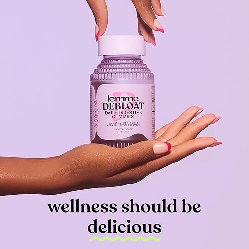 LEMME GUT HEALTH GUMMIES WITH PROBIOTICS & PREBIOTIC, 2 CLINICALLY STUDIED, VEGETARIAN, NON GMO, BLACKBERRY FLAVOR (120 COUNT)