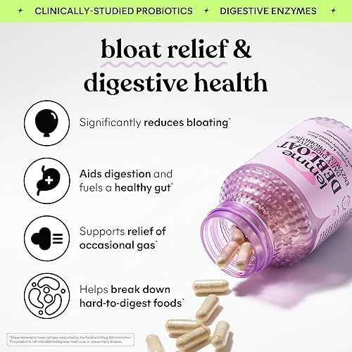 LEMME VAGINAL HEALTH & DEBLOAT CAPSULE BUNDLE - WOMEN'S SUPPLEMENT FOR BLOATING & GAS RELIEF, PROBIOTICS - 60 CT.