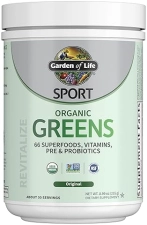 Garden OF Life Organic Unflavored Greens & Superfoods Powder for Women & Men - Spirulina, Fruit, Vitamins, Probiotics - Athletic Supplements - 30 Servings