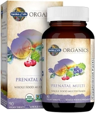Garden Of Life Organic Prenatal Multi-Vitamin - Vegan, Whole Food, 90 Tablets
