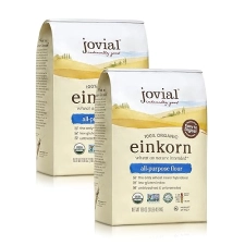 JOVIAL ORGANIC EINKORN ALL PURPOSE FLOUR FOR SOURDOUGH BAKING - HIGH PROTEIN, NON-GMO, GLYPHOSATE-FREE - 10 LB, 2 PACK