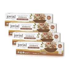JOVIAL ORGANIC EINKORN WHOLE GRAIN SPAGHETTI - HIGH PROTEIN & LOW CARB - 12 OZ X 4 PACK"