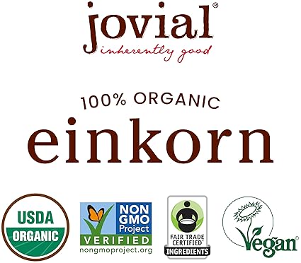 JOVIAL ORGANIC EINKORN COCOA COOKIES - VEGAN, HIGH PROTEIN, FAIR TRADE, ALL NATURAL, LOW CARB, LOW SUGAR - 8.8 OZ