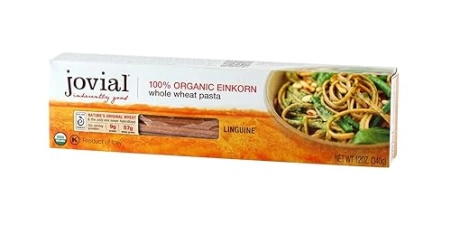JOVIAL ORGANIC WHOLE WHEAT EINKORN LINGUINE PASTA, 12 OZ.