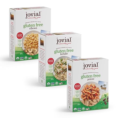 JOVIAL ORGANIC GLUTEN-FREE BROWN RICE PASTA VARIETY PACK - 12 OZ, MADE IN ITALY