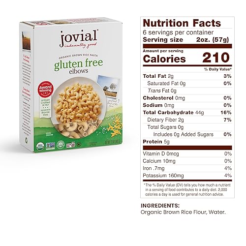 JOVIAL ORGANIC GLUTEN-FREE BROWN RICE PASTA VARIETY PACK - 12 OZ, MADE IN ITALY