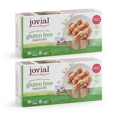 JOVIAL ORGANIC GLUTEN-FREE BROWN RICE MANICOTTI PASTA - WHOLE GRAIN ITALIAN PASTA - 14 OZ