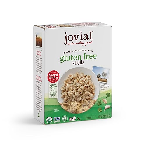 JOVIAL WHOLE GRAIN BROWN RICE PASTA SHELLS - ORGANIC GLUTEN-FREE SHELL PASTA FROM ITALY - 12 OZ