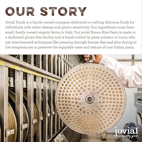 JOVIAL ORGANIC BROWN RICE FUSILLI PASTA: 100% GLUTEN-FREE