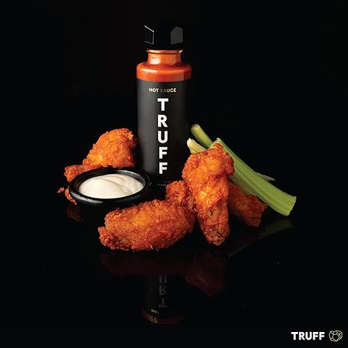 TRUFF HOT SAUCE DUO: BLACK TRUFFLE & CHILI PEPPERS, 2-PACK GIFT SET FOR HOT SAUCE FANS (6 OZ EACH)