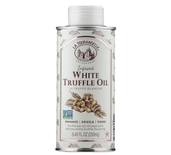 La Tourangelle White Truffle Oil - Gourmet Earthy Flavor for Pasta, Popcorn, Vegetables - 8.45 Fl Oz