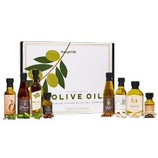 Thoughtfully Spanish Extra-Virgin Olive Oil Sampler Gift Set with Natural Flavors - Set of 8