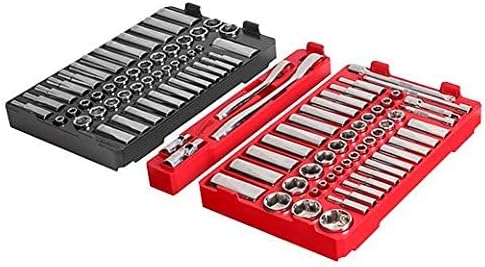 MILWAUKEE ELECTRIC 106-PIECE RATCHET AND SOCKET SET, 1/4-3/8 INCH, SAE AND METRIC - PKOUT