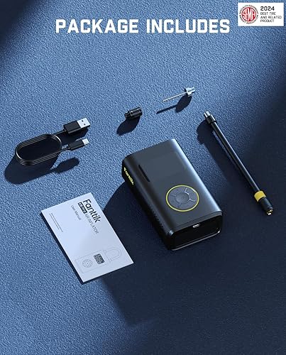 FANTTIK X9 PRO PORTABLE TIRE INFLATOR | FAST INFLATE ELECTRIC BIKE PUMP | DIGITAL GAUGE | 150PSI AIR COMPRESSOR