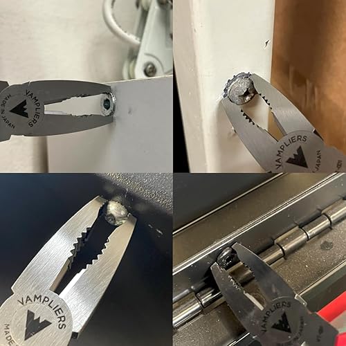 VAMPLIERS JAPANESE-MADE VAMPLIERS 6.25" STRIPPED SCREW EXTRACTOR PLIERS WITH NON-SLIP JAWS