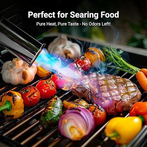 THERMOMAVEN ADJUSTABLE CULINARY PROPANE TORCH FOR SOUS VIDE, BBQ & GRILL - PROPANE TANK NOT INCLUDED