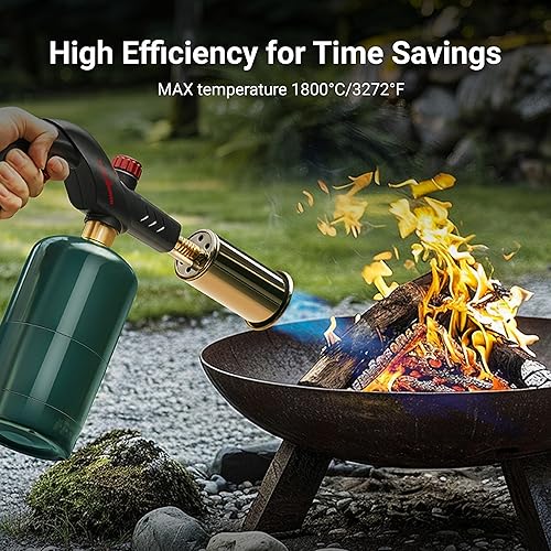 THERMOMAVEN ADJUSTABLE CULINARY PROPANE TORCH FOR SOUS VIDE, BBQ & GRILL - PROPANE TANK NOT INCLUDED