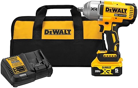 DEWALT 20V MAX CORDLESS IMPACT WRENCH KIT WITH 4 SPEED MODES (DCF900P1)