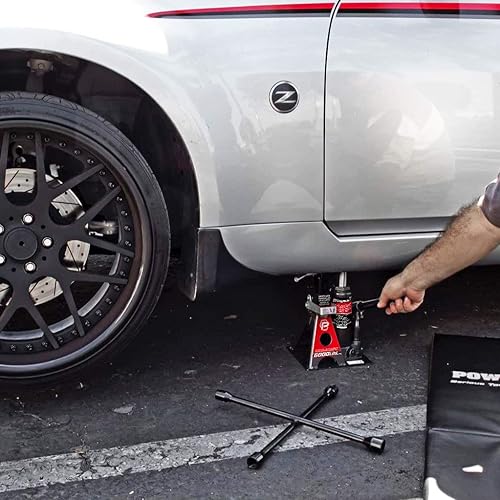 ALLTRADE TOOLS POWERBUILT 3 TON ALL-IN-ONE CAR LIFT & JACK STANDS - 6000 LB CAPACITY - HEAVY DUTY UNIJACK