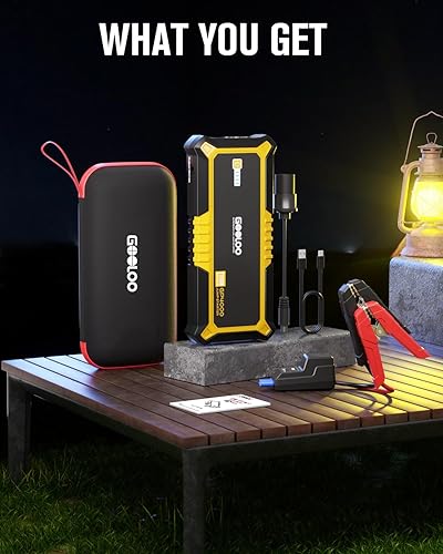 GOOLOO GP4000 JUMP STARTER: 4000A PEAK, SUPERSAFE 12V LITHIUM PORTABLE POWER BANK