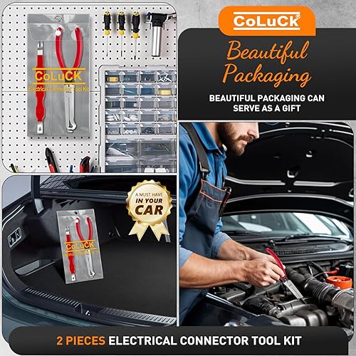 COLUCK AUTOMOTIVE ELECTRICAL PLIERS & CONNECTOR SEPARATOR KIT - TERMINAL PLUG REMOVAL TOOL