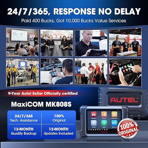 AUTEL SCANNER MAXICOM MK808S: 2025 BIDIRECTIONAL TOOL WITH ADVANCED FUNCTIONS