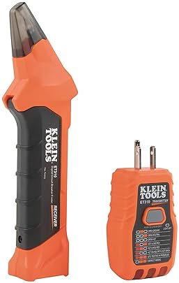 KLEIN TOOLS ET310 AC CIRCUIT BREAKER FINDER & ELECTRIC VOLTAGE TESTER WITH GFCI OUTLET TESTER