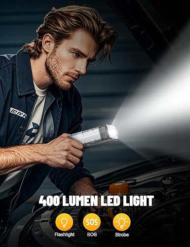 FOSHAN 3000A CAR JUMP STARTER FOR 9.0L GAS & 7.0L DIESEL ENGINES, PORTABLE 12V JUMP BOX WITH LED LIGHT