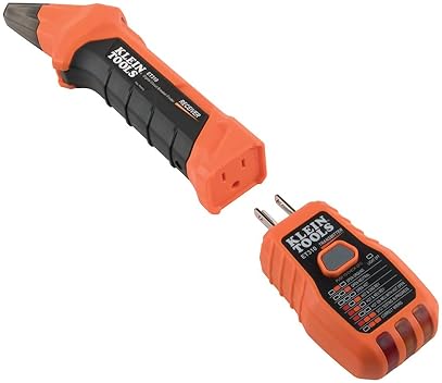 KLEIN TOOLS ET310KIT AC CIRCUIT BREAKER FINDER KIT, ELECTRIC TESTER, GFCI TESTER, LEADS, ADAPTERS AN