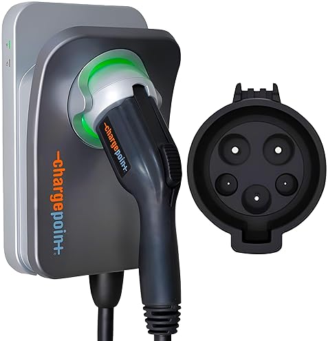 CHARGEPOINT HOMEFLEX LEVEL 2 EV CHARGER J1772, HARDWIRED FOR ELECTRIC CAR - FAST SMART BATTERY POWER CHARGING AT
