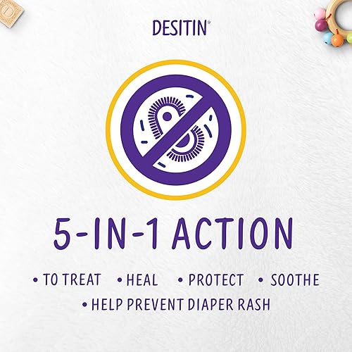 DESITIN MAXIMUM STRENGTH BABY DIAPER RASH CREAM, 40% ZINC OXIDE FOR TREATMENT, RELIEF & PREVENTION,