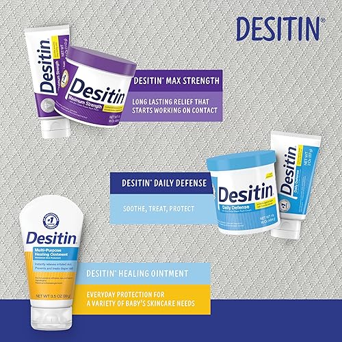 DESITIN MAXIMUM STRENGTH BABY DIAPER RASH CREAM, 40% ZINC OXIDE FOR TREATMENT, RELIEF & PREVENTION,