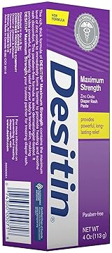DESITIN MAXIMUM STRENGTH DIAPER RASH PASTE 4 OZ TUBE (PACK OF 3)